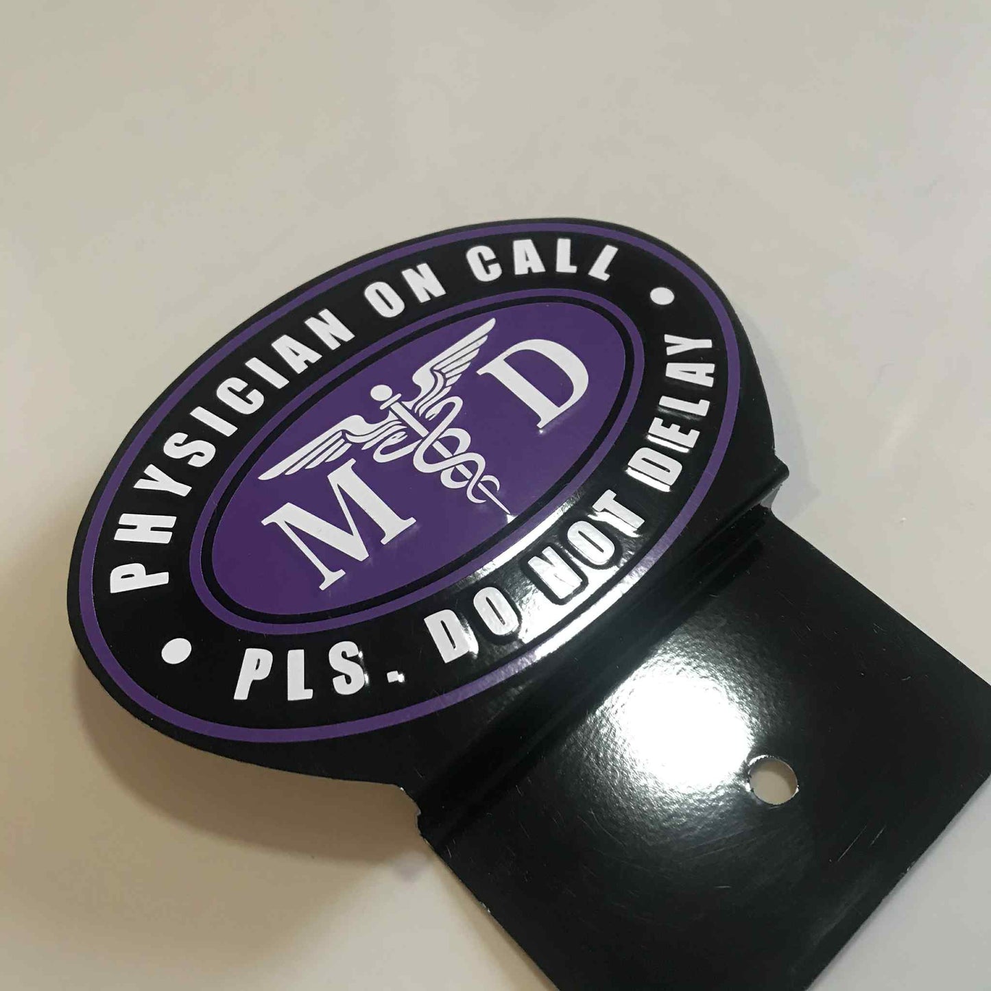 Physician On Call Car Profession Emblem Accessories Black Violet