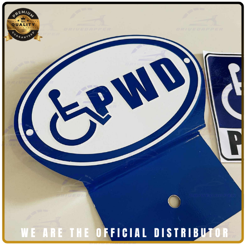 PWD Car Awareness Emblem Accessories Blue