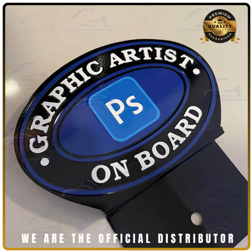 Graphic Artist Car Profession Emblem Accessories