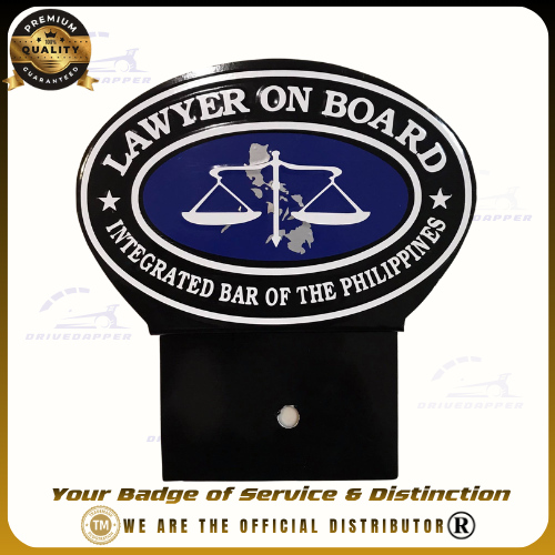 Lawyer On Board Car Profession Premium Emblem Accessories Black Blue White