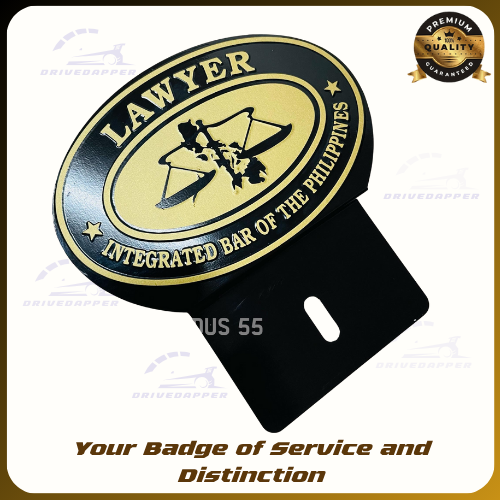 LAWYER Car Profession Premium Emblem Accessories Black Gold
