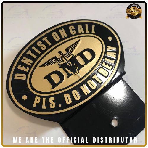 Dentist On Call Car Profession Emblem Accessories Black Gold