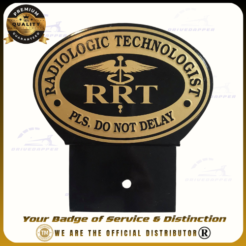 Radiologic Technologist Car Profession Emblem Accessories Black Gold