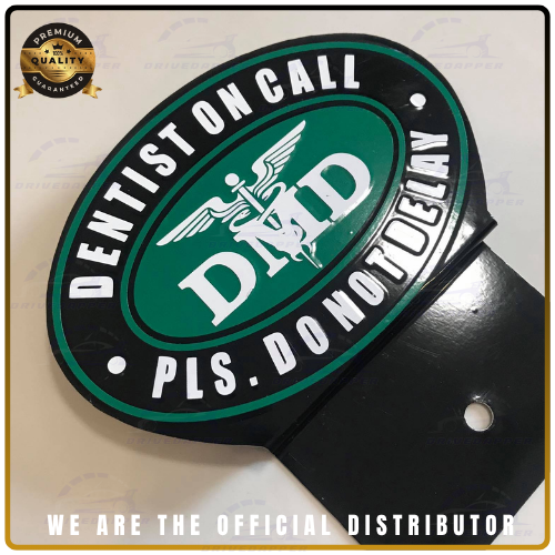 Dentist On Call Car Profession Emblem Accessories Black Green