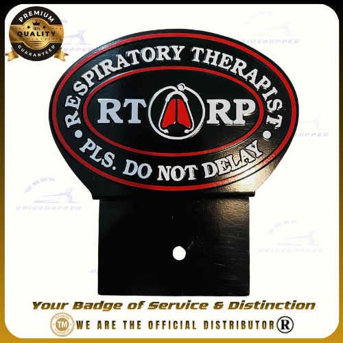 Respiratory Therapist Car Profession Emblem Accessories Black