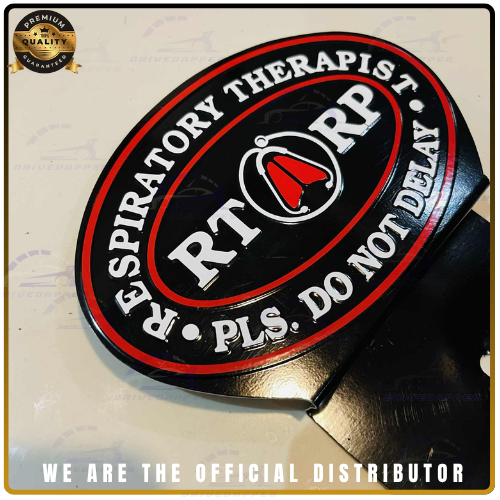 Respiratory Therapist Car Profession Emblem Accessories Black