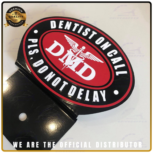 Dentist On Call Car Profession Emblem Accessories Black Red