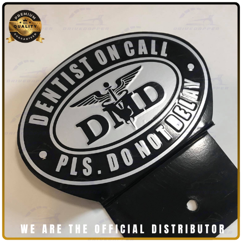 Dentist On Call Car Profession Emblem Accessories Black Gray