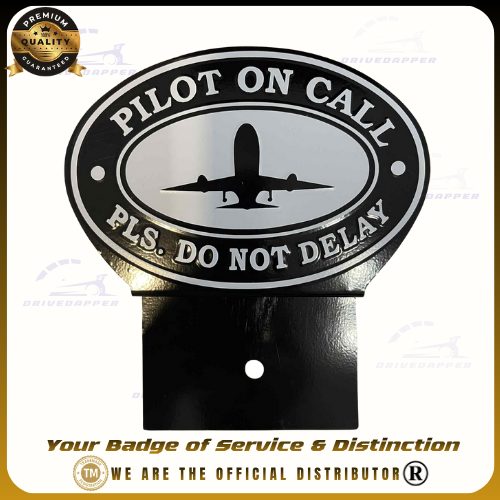 PILOT On Call Car Profession Emblem Accessories Black White