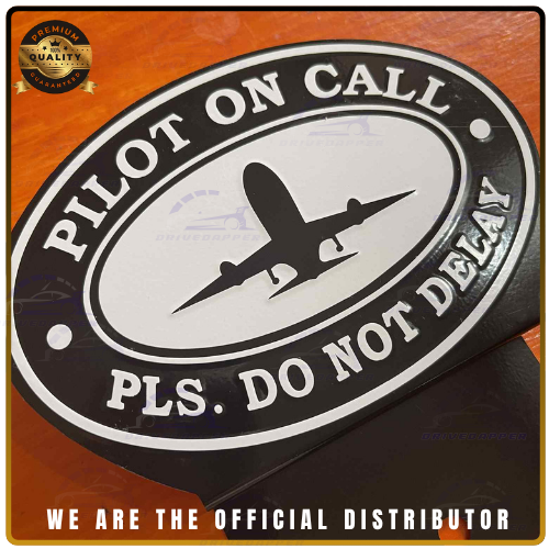 PILOT On Call Car Profession Emblem Accessories Black White