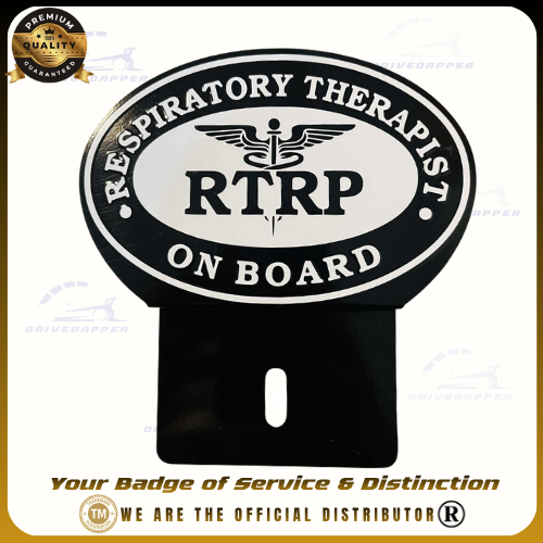 🫁 RESPIRATORY THERAPIST Car Profession Emblem Black White