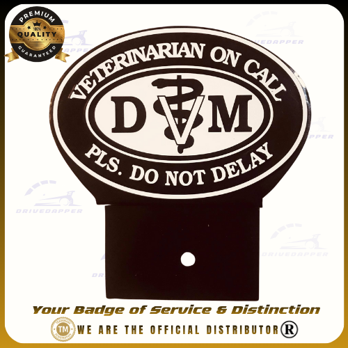 Veterinarian Doctor On Call Car Profession Emblem Accessories