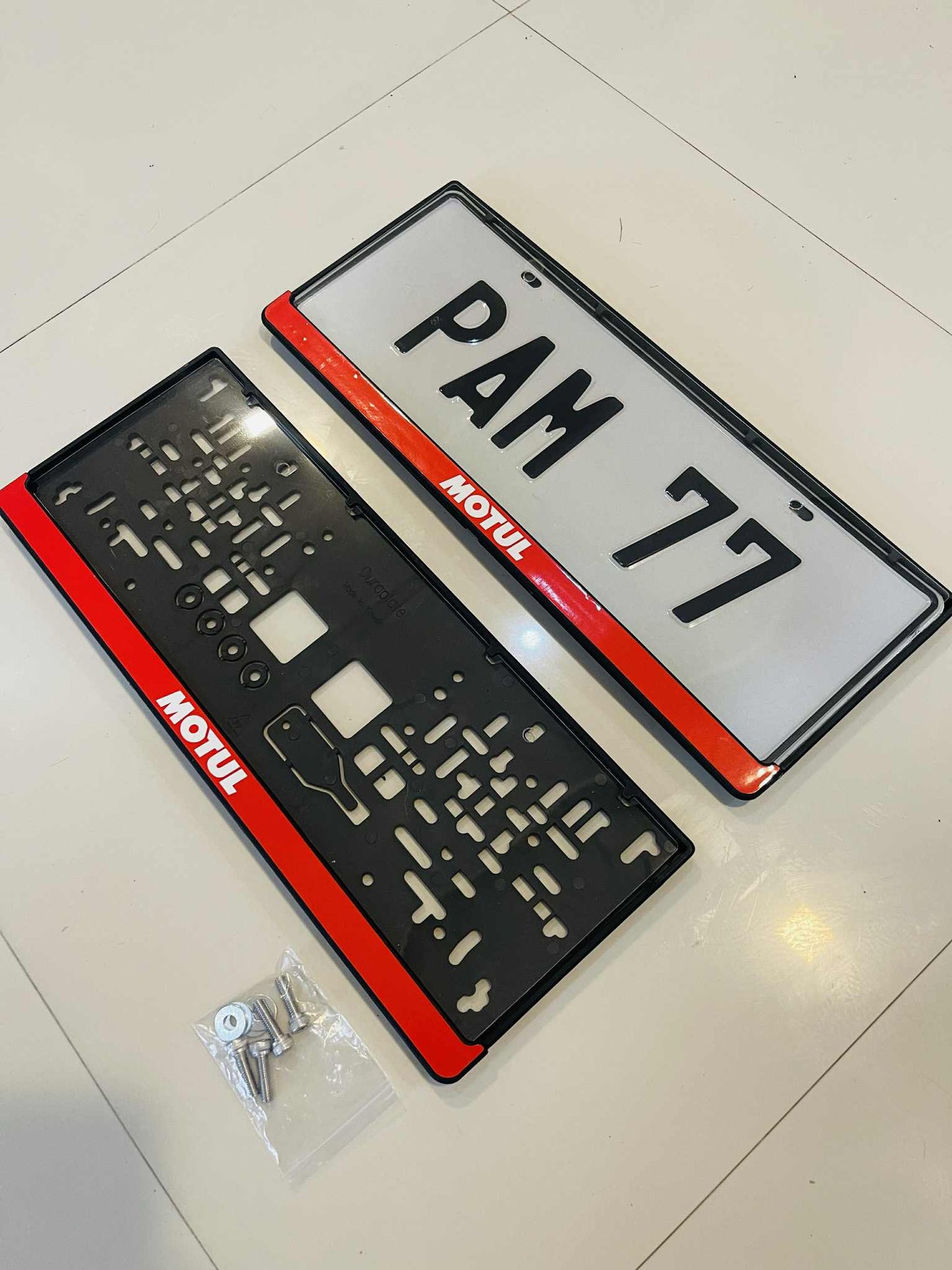 DuraPlate MOTUL Frame Plate Holder 1 pair