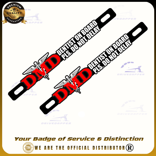 Dentist On Board Car VIP Badge Emblem