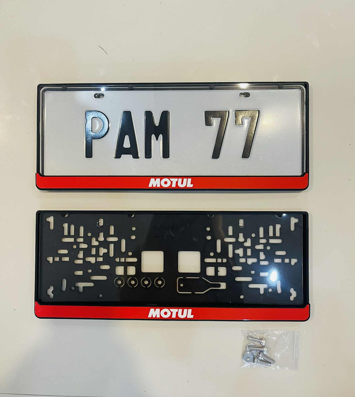 DuraPlate MOTUL Frame Plate Holder 1 pair