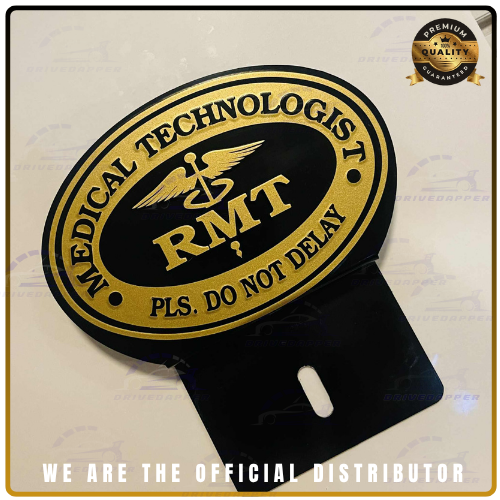 🧬 REGISTERED MEDICAL TECHNOLOGIST (RMT) – Car Profession Emblem