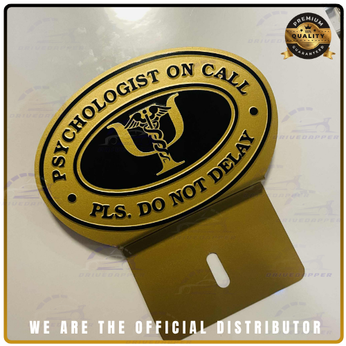 Psychologist On Call Car Profession  Emblem Gold