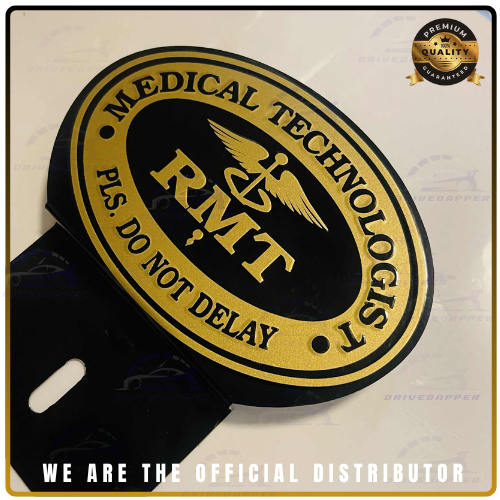 🧬 REGISTERED MEDICAL TECHNOLOGIST (RMT) – Car Profession Emblem