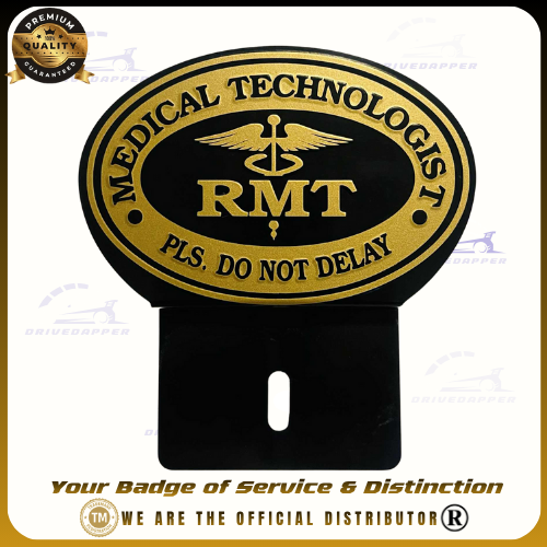 🧬 REGISTERED MEDICAL TECHNOLOGIST (RMT) – Car Profession Emblem