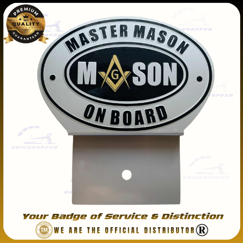 Master Mason Car Profession Emblem Accessories Silver Gold
