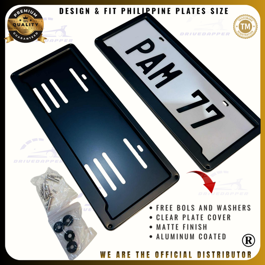 DriveDapper Matte Finish License Frame Plate Holder Accessories