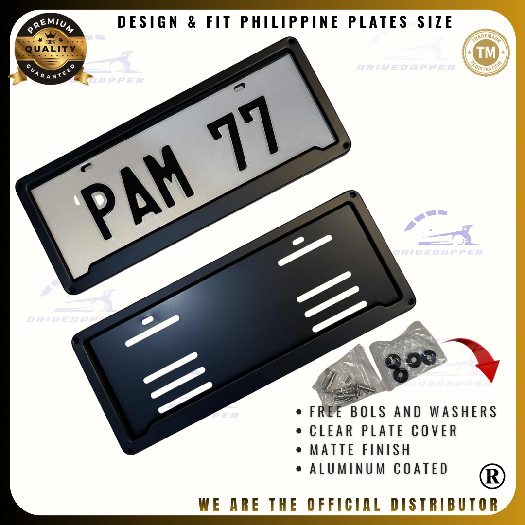 DriveDapper Matte Finish License Frame Plate Holder Accessories
