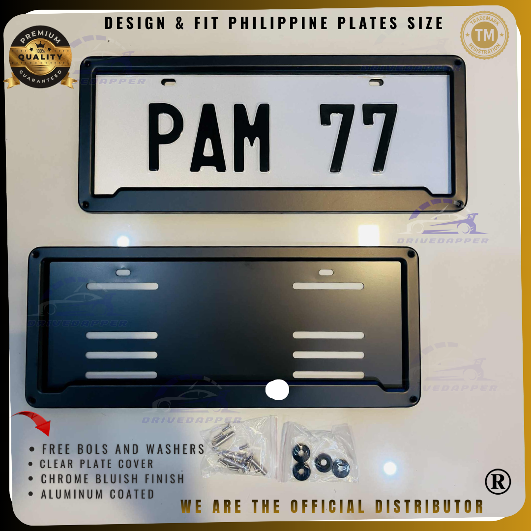 DriveDapper Matte Finish License Frame Plate Holder Accessories