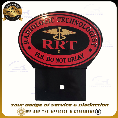 Radiologic Technologist Car Profession Emblem Accessories Black Red