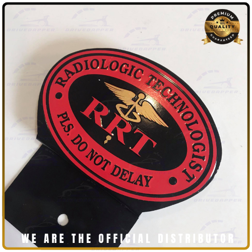 Radiologic Technologist Car Profession Emblem Accessories Black Red