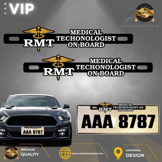RMT Medical Technologist Car Badge VIP  Emblem