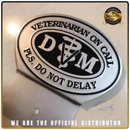 Veterinarian Doctor On Call Car Profession Emblem Accessories