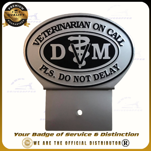 Veterinarian Doctor On Call Car Profession Emblem Accessories