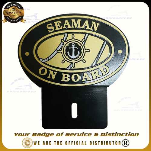 Seaman Car Profession Emblem Accessories Black Gold