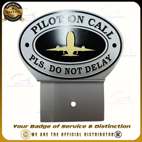 PILOT On Call Car Profession Emblem Accessories Silver Gold