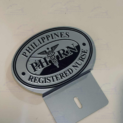 Registered Nurse PH-RN Car Profession Emblem Silver