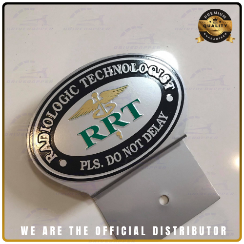 Radiologic Technologist Car Profession Emblem Accessories Silver Green