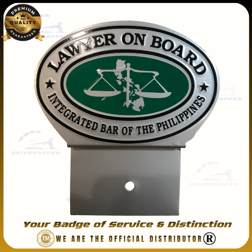 Lawyer On Board Car Profession Premium Emblem Accessories Silver Green