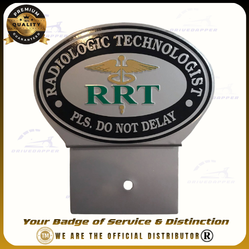Radiologic Technologist Car Profession Emblem Accessories Silver Green