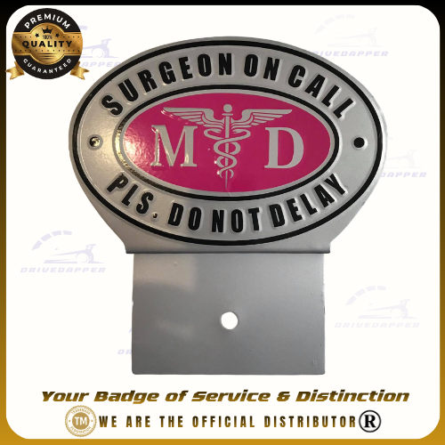 Surgeon On Call MD Car Profession Emblem Accessories