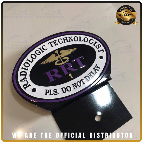 Radiologic Technologist Car Profession Emblem Accessories Black Violet
