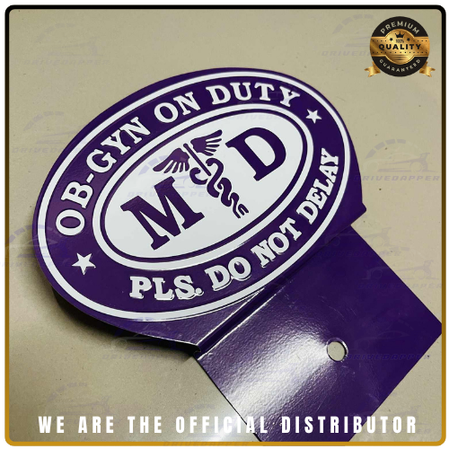 🌸 OB-GYN Car Profession Emblem Accessories Violet