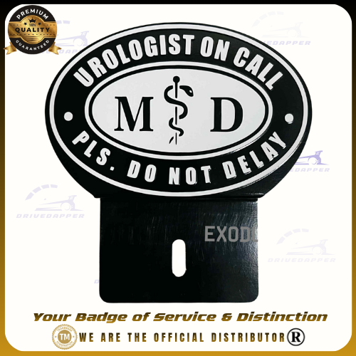 UROLOGIST ON CALL Car Profession Emblem Black White