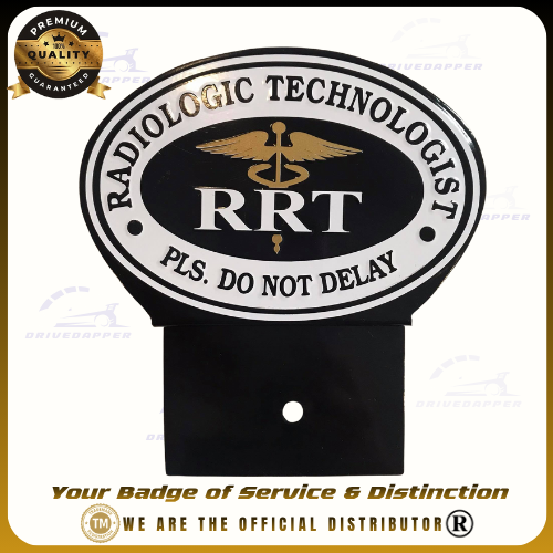 Radiologic Technologist Car Profession Emblem Accessories Black White