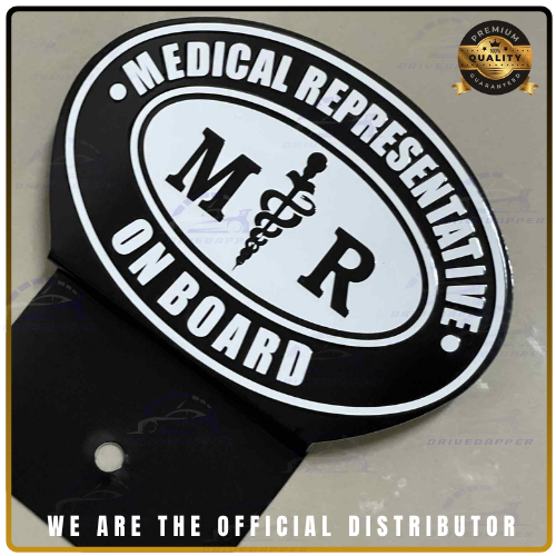 💊 MEDICAL REPRESENTATIVE Car Profession Emblem White