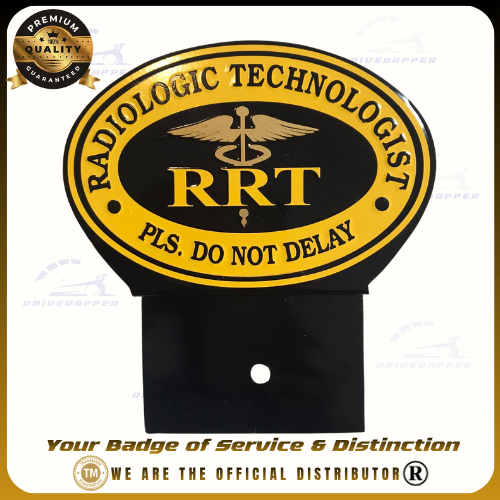 Radiologic Technologist Car Profession Emblem Accessories Black Gold